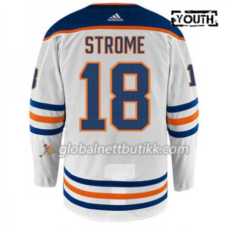 Edmonton Oilers Hockeydrakt RYAN STROME 18 Hvit Adidas Authentic - Barn